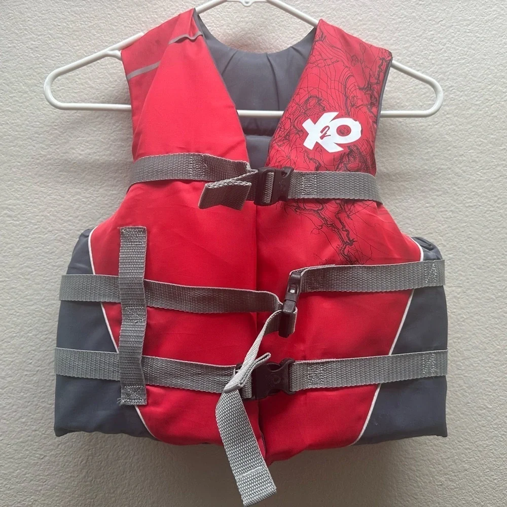 Red and Gray Life Vest